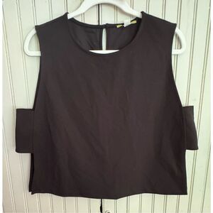 Gianni Bini side cut out band cropped tank sz L